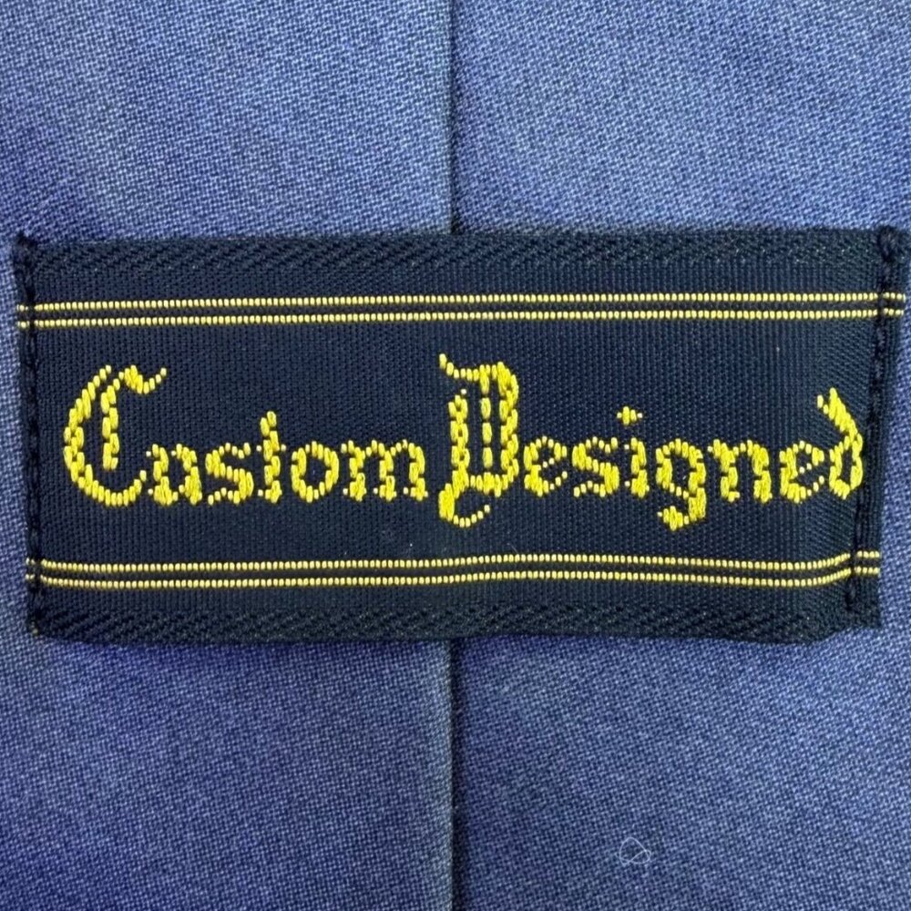 Custom Designed Mens Multi-Color Polyester Train Design Graphic Neck Tie - Picture 2 of 7